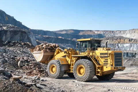 Battery electric loader at PGM mine