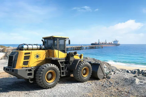 Hydrogen wheel loader coastal pilot